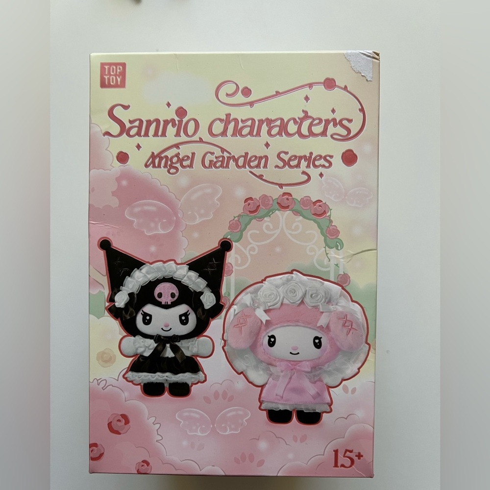 Miniso Sanrio Characters Angel Garden Plush Vinyl Keychain Single Blind Box